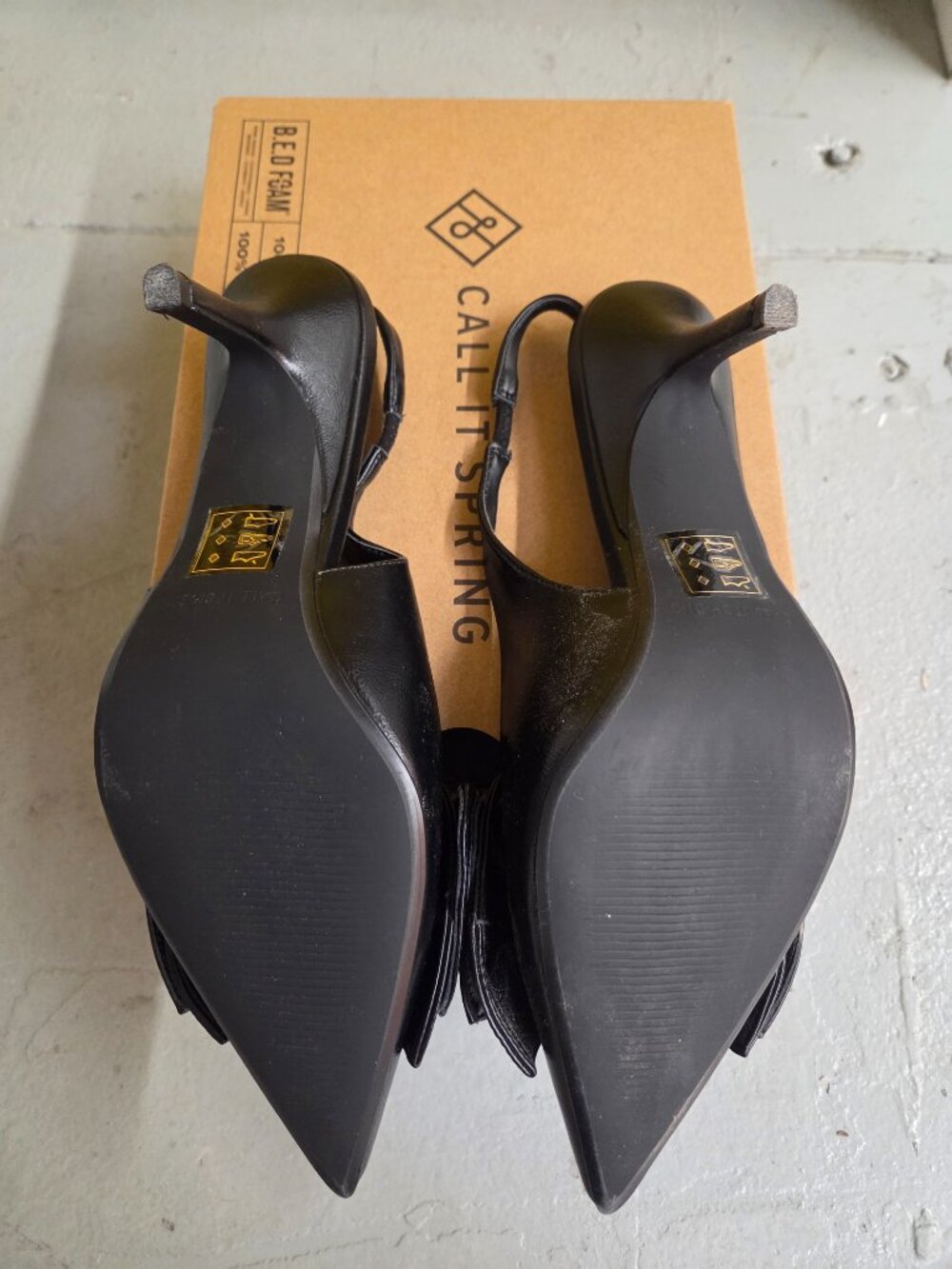 Call It Spring black bow heels - Picture 4 of 5